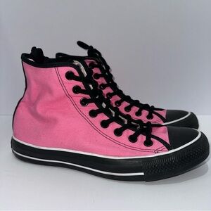 Pink black High-Top Sneakers converse punk Barbie streetwear retro M 6.5 W 8.5